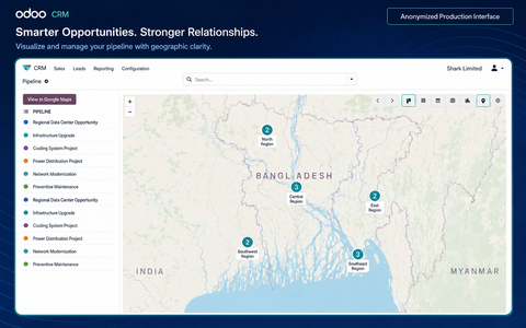Shark Limited — Integrated Standard Odoo ERP Implementation